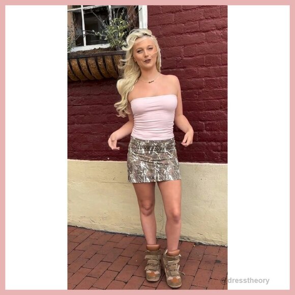 Stretchy Mini Skort with Built-In Shorts Bodycon Y2K Streetwear - Picture 8 of 8